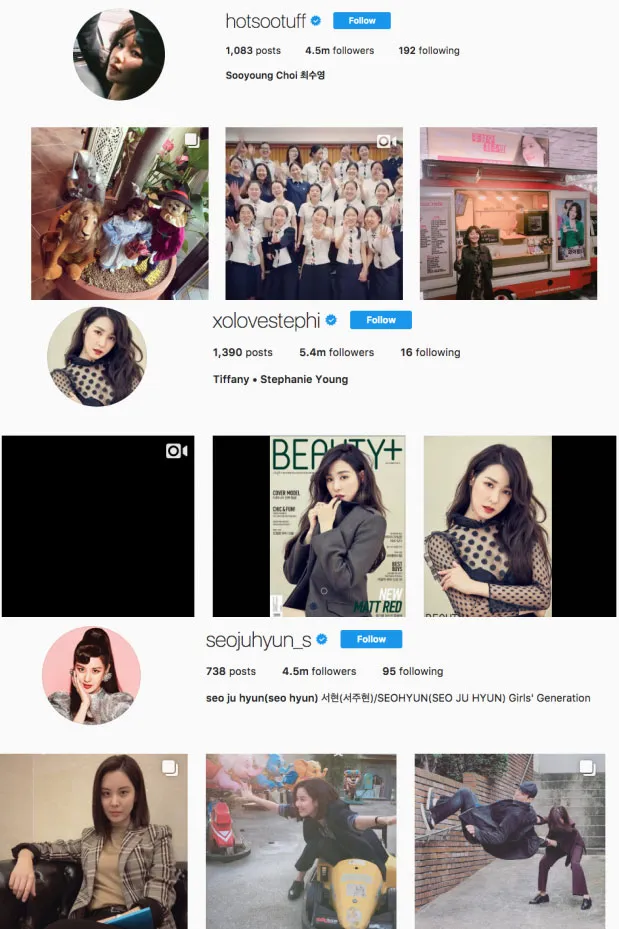 Sooyoung dan Tiffany tak menuliskan nama Girls Generation di Instagramnya. 姆stimewa