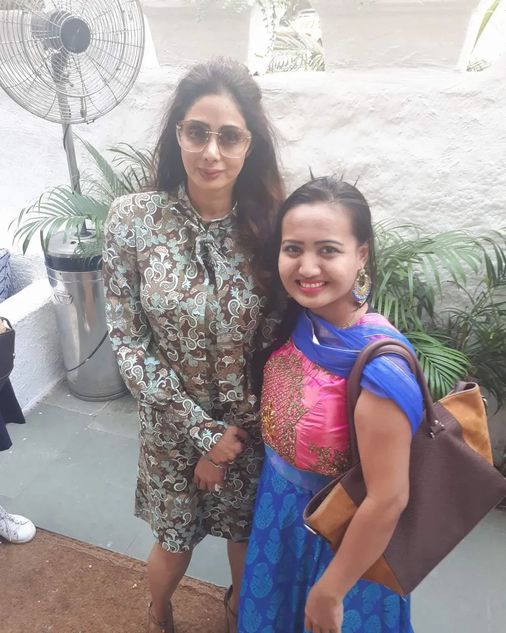 Pertemuan Lina dengan Sridevi di Mumbai, (18/2) ©dokpri/linamukherjee
