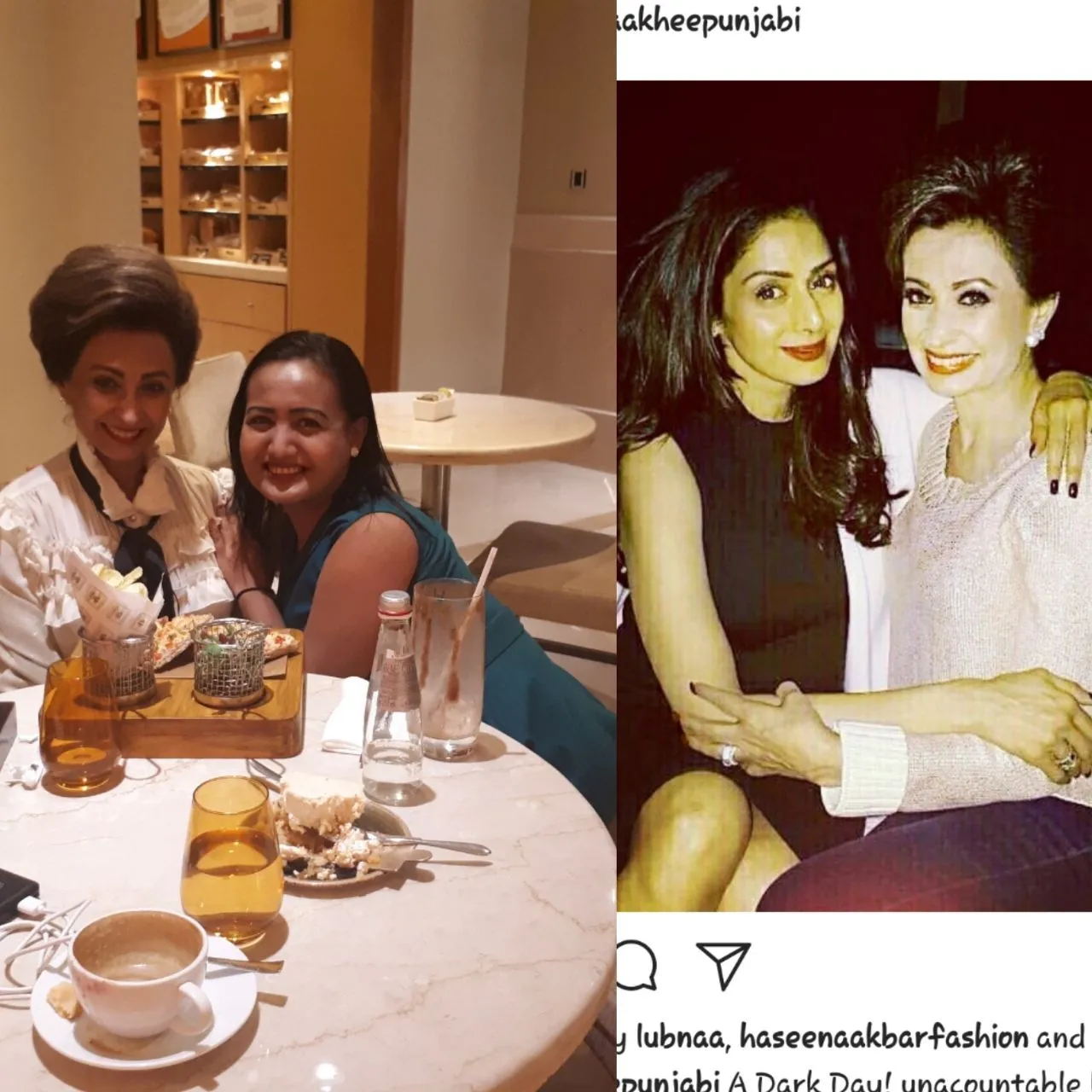 Foto ini yang membuat Lina bisa foto bareng Sridevi ©dokpri/linamukherjee