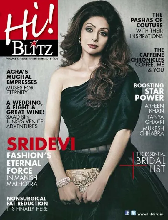 Ini dia penampilan terbaru Sridevi sebagai cover majalah © Pinkvilla.com