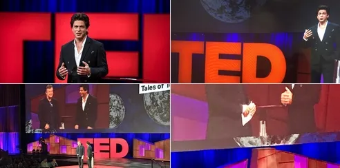 Shahrukh Khan ketika tampil di TED Talks ©twitter/srkuniverse