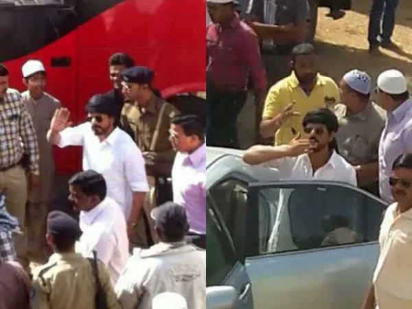 SRK tetap syuting pasca insiden pelemparan batu © Filmibeat.com