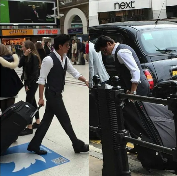 Shahrukh seret kopernya sendiri di London ©pinkvilla