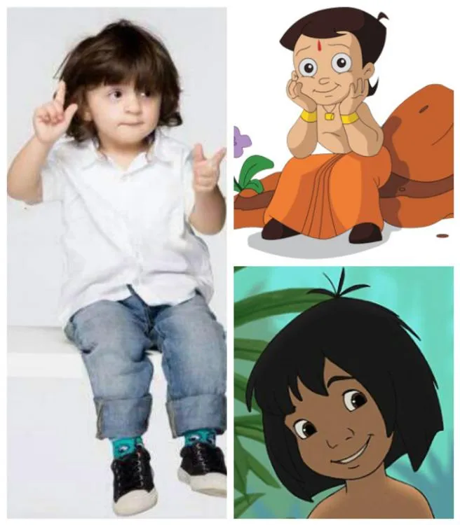 AbRam Khan suka kartun Chhota Bheem dan Mowgli © Pinkvilla.com