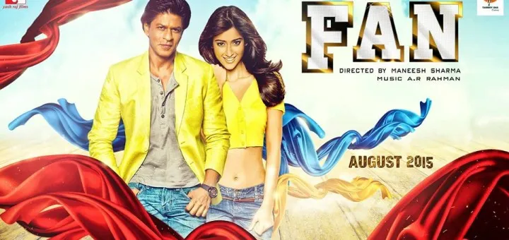 Poster film FAN yang dibintangi Shahrukh Khan @entertain.mercenie.com