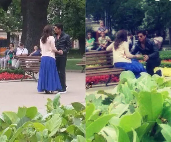 Ini dia kemesraan Shahrukh dan Kajol dalam 'DILWALE' @pinkvilla.com