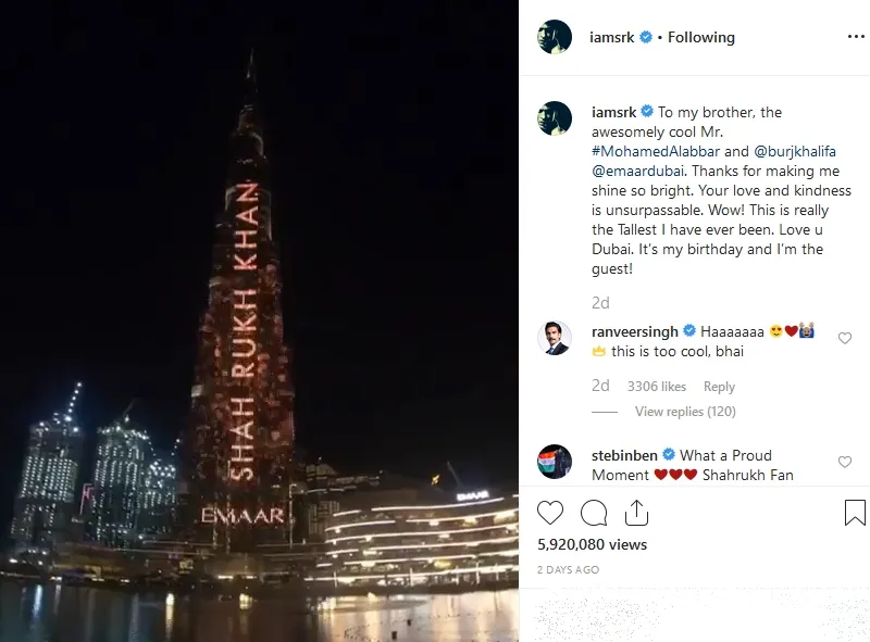 © instagram.com/iamsrk