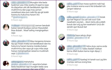 Perdebatan panas fans atas foto Syahrini / © Instagram