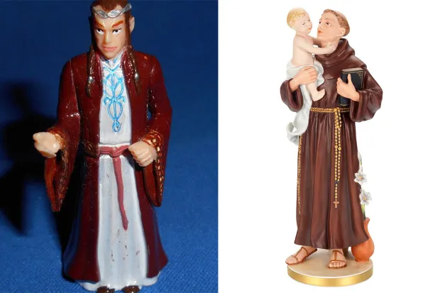 Patung Elrond ini disangka patung Santo Antonio dan seorang nenek asal Brazil berdoa padanya selama bertahun-tahun © metro.co.uk