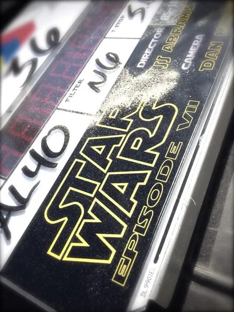 Clapperboard STAR WARS @foto: Twitter/Bad_Robot