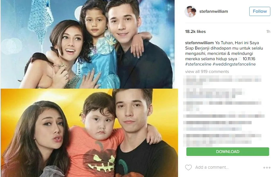 Stefan William siap untuk menikah dengan Celine. Šinstagram.com/stefannwilliam