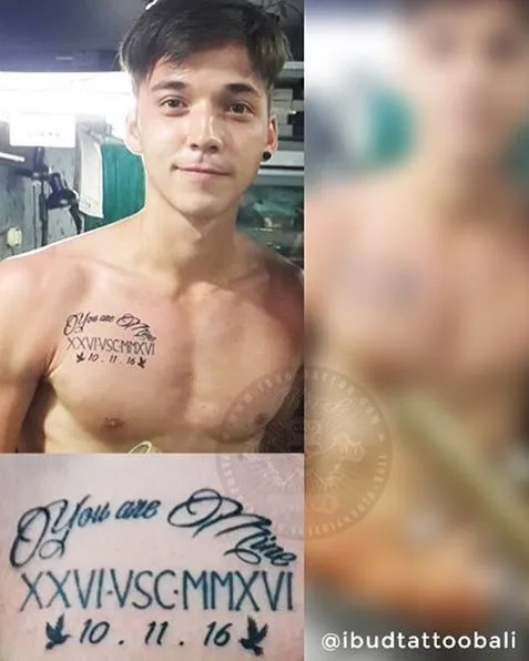 Tato baru Stefan William, so sweet! © instagram.com/ibudtattoobali