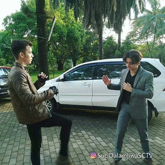 Stefan William dan Bryan Domani saling berkelahi. © instagram.com/sucidalamjiwasctv