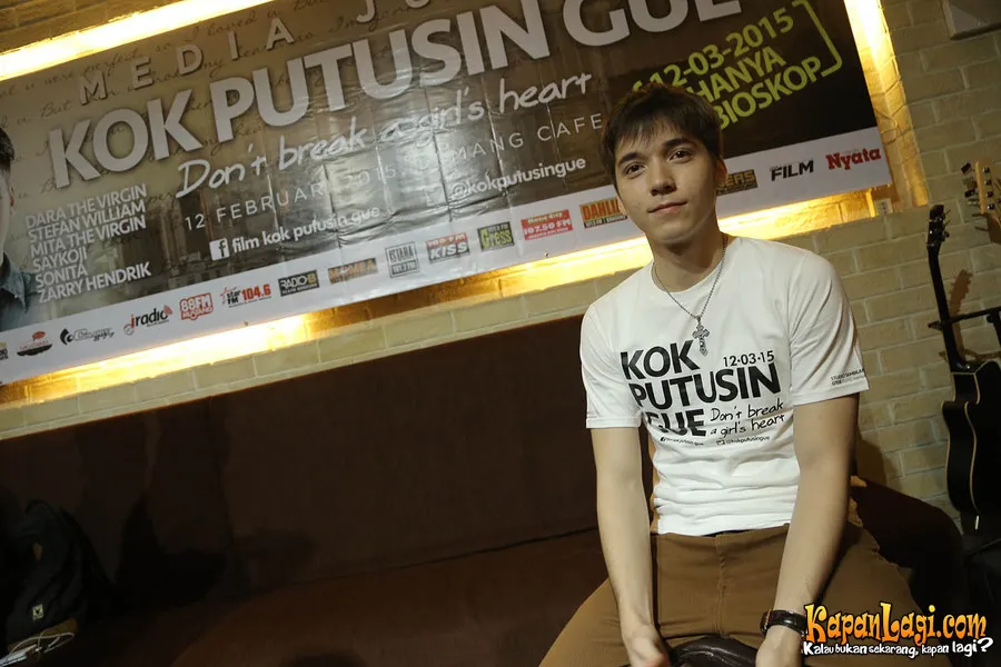 Stefan William saat ditemui di Press Junket film KOK PUTUSIN GUE/©Kapanlagi.com®/Agus
