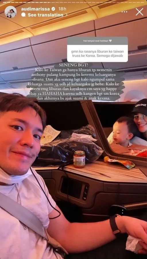 Instagram Story Audy Marissa (Credit: Instagram/audimarissa)