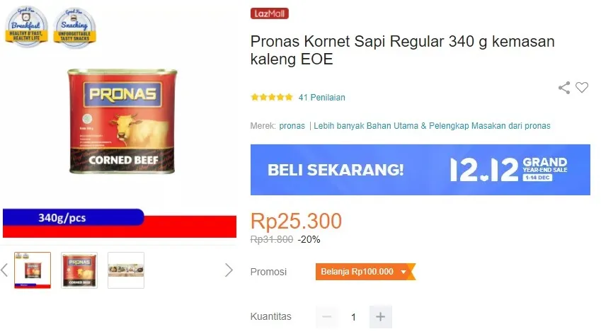 (c) Lazada