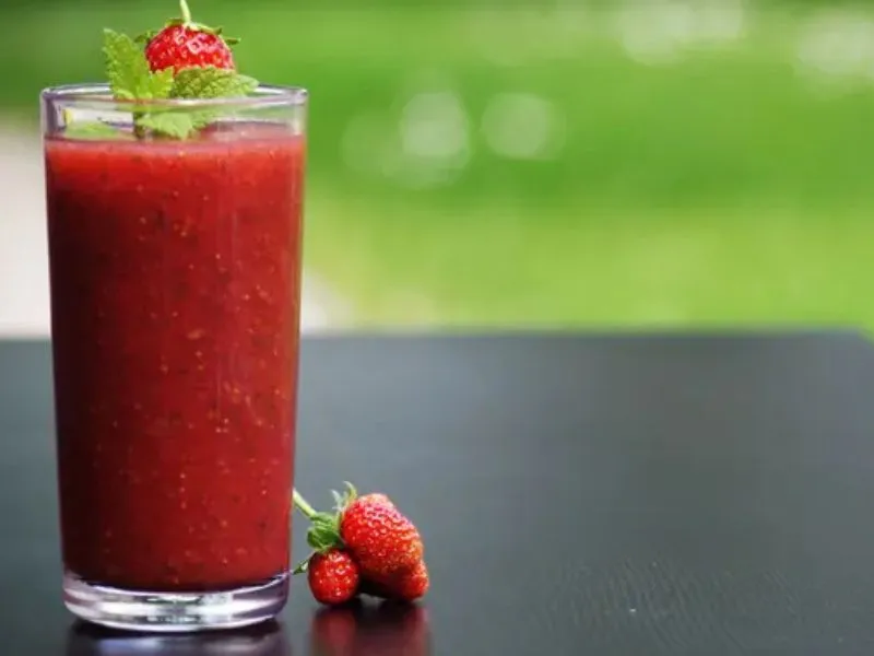 Ilustrasi jus stroberi./Copyright pixabay.com