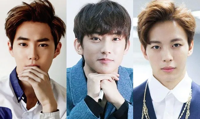 Suho, Gongchan, Hongbin. Ganteng seperti anak orang kaya © Istimewa