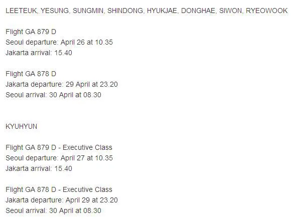 info kedatangan Super Junior foto: @melodichara