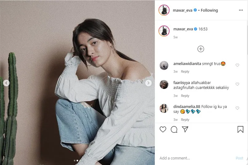 Instagram.com / mawar_eva
