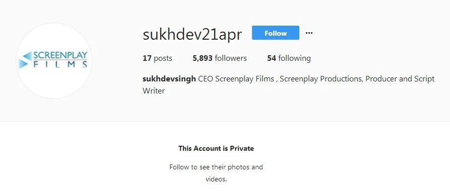 Akun IG Sukhdev © Instagram/sukhdev21apr