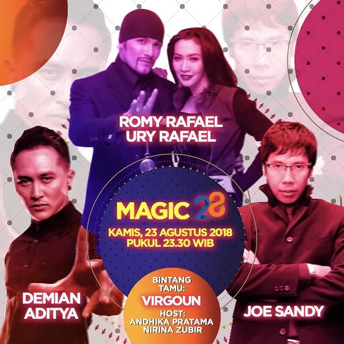 Magic 28 hadirkan pesulap papan atas Indonesia (credit: instagram.com/sctv)