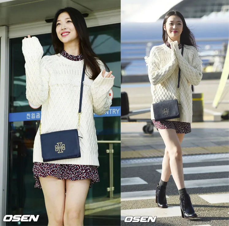 Fashion airport casual Choi Sulli yang sukses curi perhatian publik. ©kfashionista.com