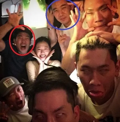 Foto lama kebersamaan Sulli, Choiza, dan Kim Min Jun. ©allkpop.com