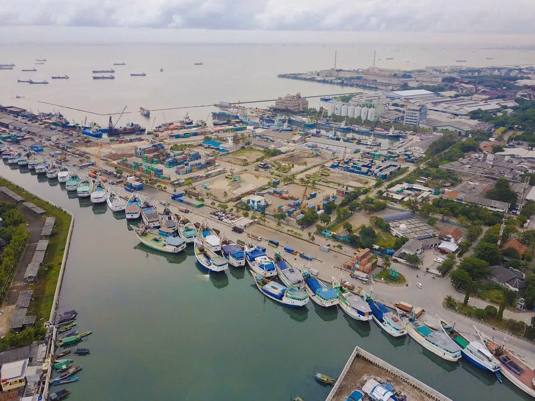 Foto aerial wajah baru pelabuhan Sunda Kelapa © Instagram.com/basukibtp