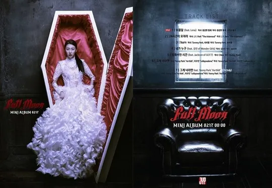 Daftar lagu di album baru Sunmi, FULL MOON via soompi.com
