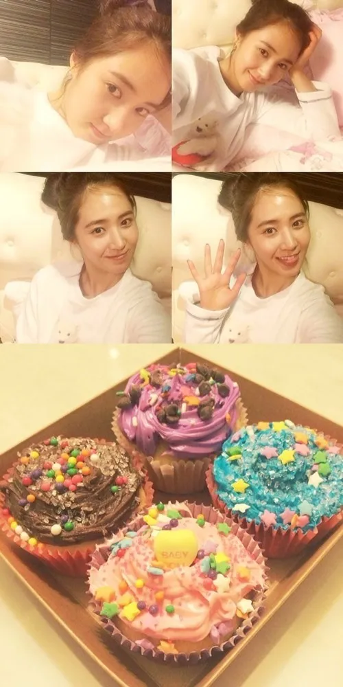 Yuri Girls Generation membuat cupcake dibantu Tiffany dan Sunny @allkpop.com