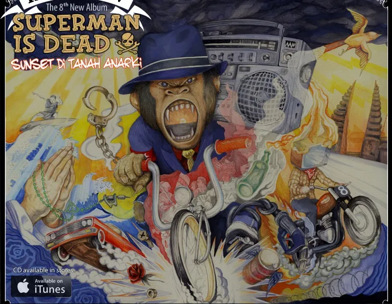 Cover SUNSET DI TANAH ANARCHY. ©supermanisdead.net