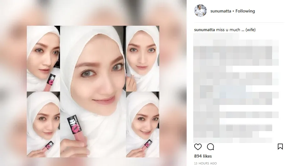 Sunu kangen pada istrinya ©instagram/sunumatta