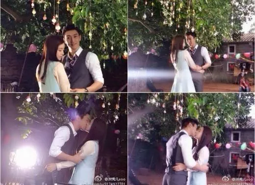 Foto Choi Siwon berciuman dalam drama The heirs versi China @allkpop.com