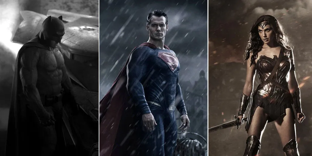 Tiga superhero DC hadir dengan dandanan kurang berwarna.