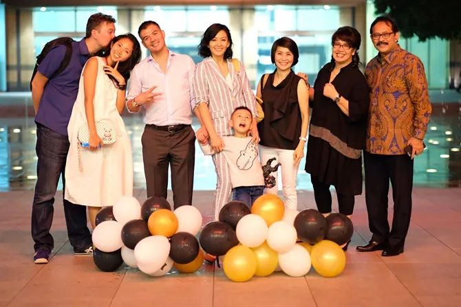 Susan Bachtiar bersama keluarga © KapanLagi.com/Bayu Herdianto