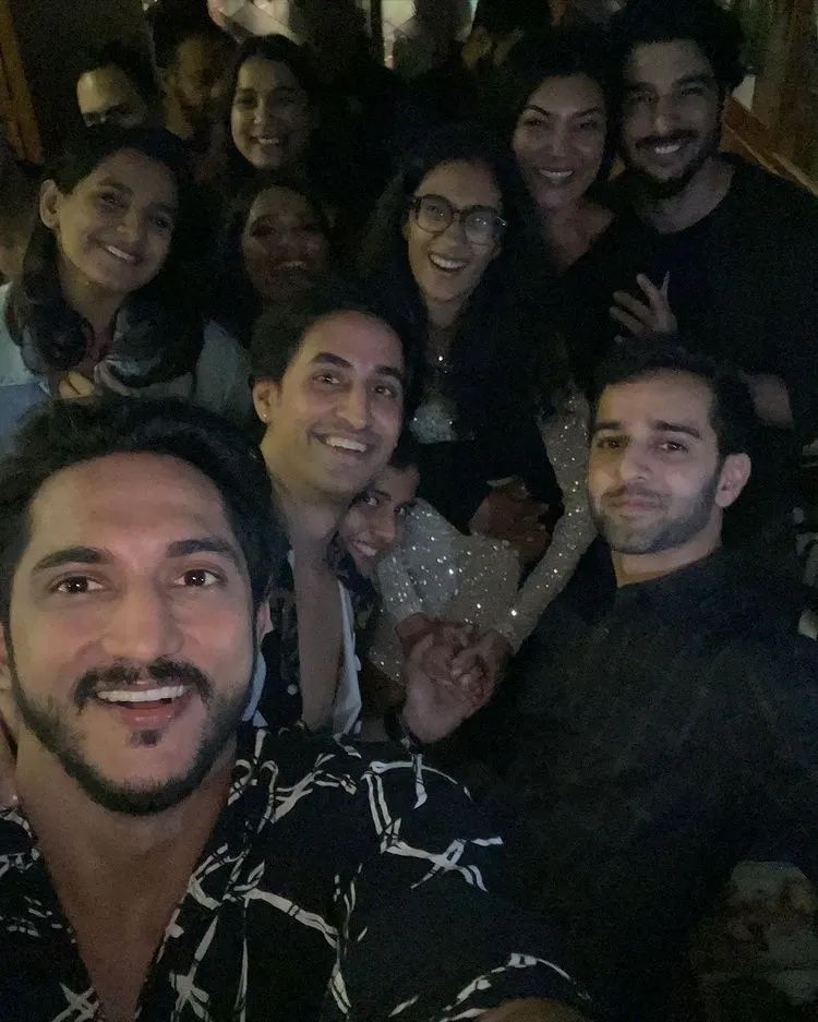 Sushmita dan Rohman di ultah Ranee © instagram/sushmitasen47