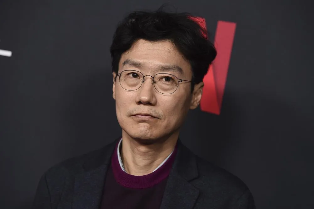 Creator Hwang Dong-hyuk arrives at a red carpet event for