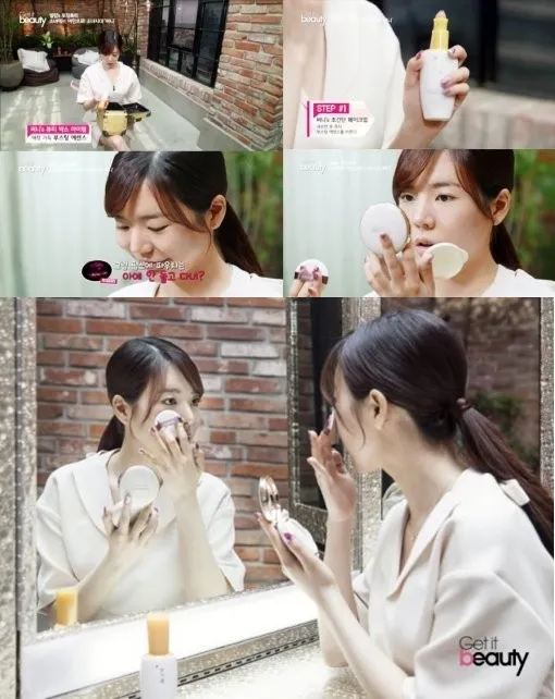 Wajah tanpa make up Sunny yang dipamerkan di televisi. Tetap cantik? © Get It Beauty website