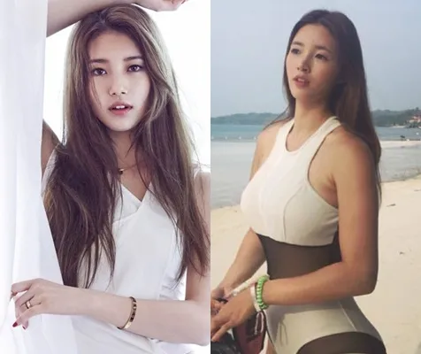 Dikira foto Suzy Miss A saat berbikini, ternyata wanita ini adalah model bernama Yoo Seung Ok. ©istimewa