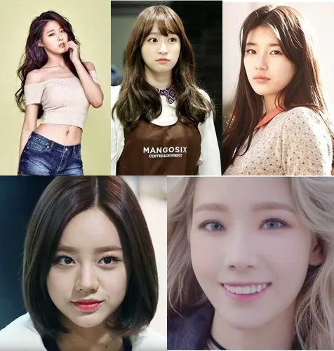 Seolhyun, Hani, Suzy, Hyeri, dan Taeyeon dianggap sebagai idol paling populer saat ini. ©pann.nate.com