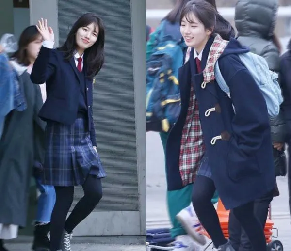 Cantiknya Suzy saat pakai seragam © kpop herald