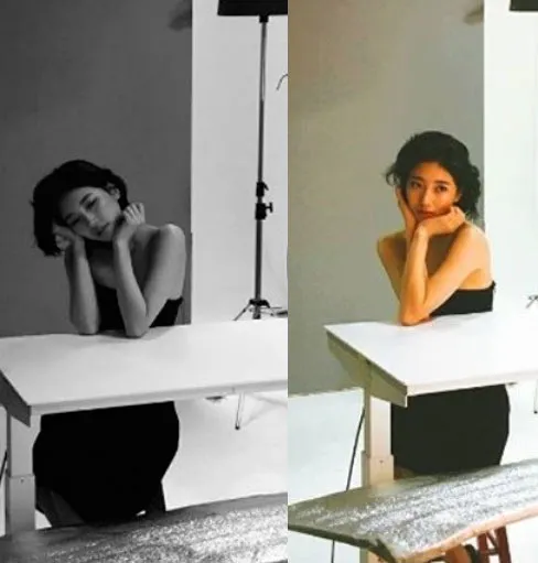 Foto-foto b-cut Suzy Miss A yang masih terlihat memukau. ©Instagram/skuukzky