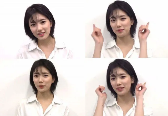 Style rambut Suzy yang membuatnya tampak seperti aktris Jepang. ©TV Report
