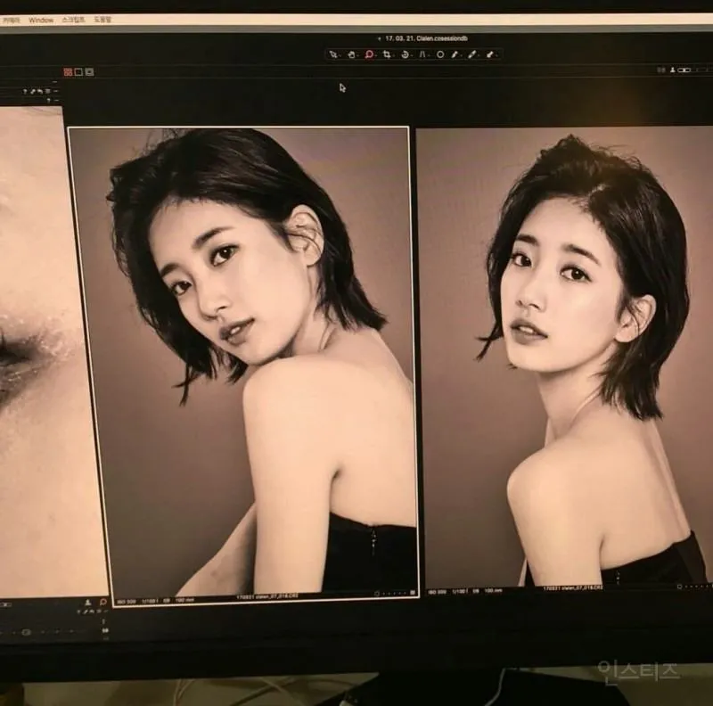 Suzy menunjukkan sisi dirinya yag dewasa. © Instagram/skuukzky