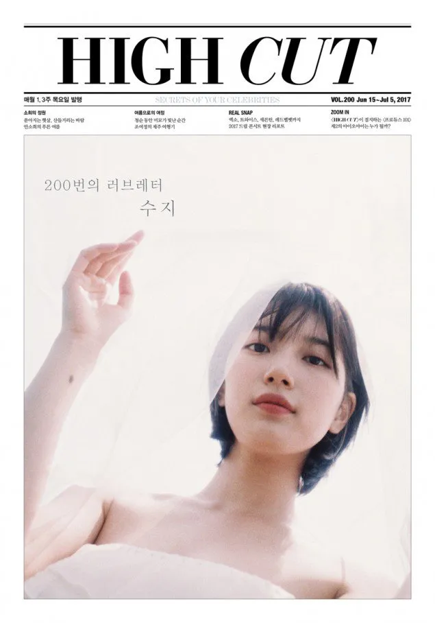 Suzy tampil bak penganti di pemotretan terbaru. © High Cut