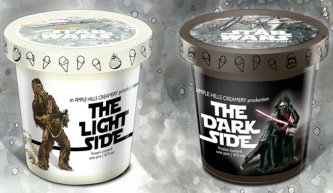 Es krim spesial STAR WARS. Pengen cobain deh © instagram.com/amplehills