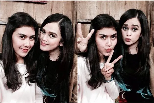 Syahnaz Sadiqah dan Cut Meyrizka © instagram.com/syahnazs