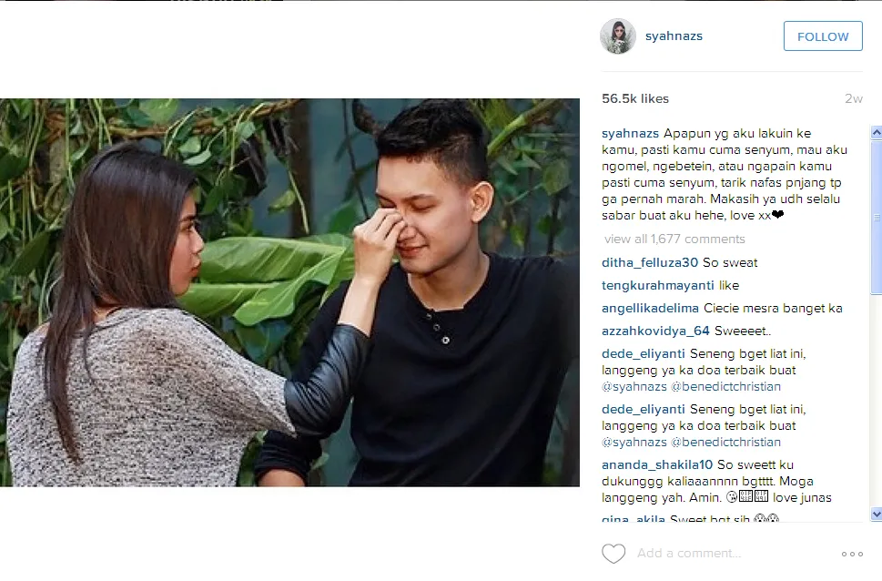 Tidur Bareng Pegangan Tangan, Syahnaz - Juan Makin Lengket Tidur Bareng Pegangan Tangan, Syahnaz - Juan Makin Lengket