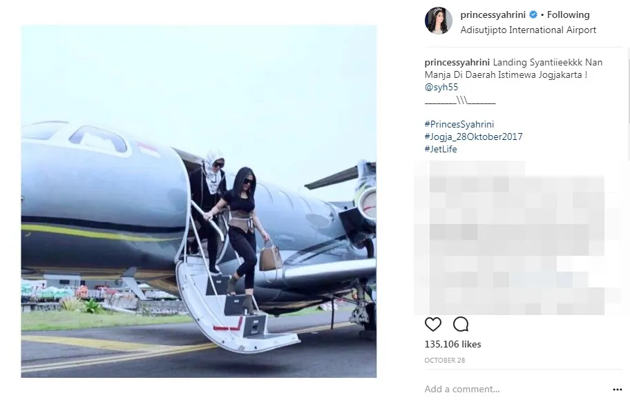 Foto ini yang sempat jadi kontroversi ©instagram/princessyahrini